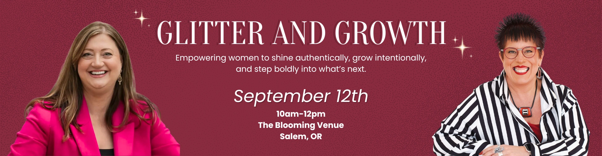 Glitter and Grow event